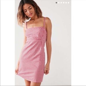 Urban outfitters red gingham dress