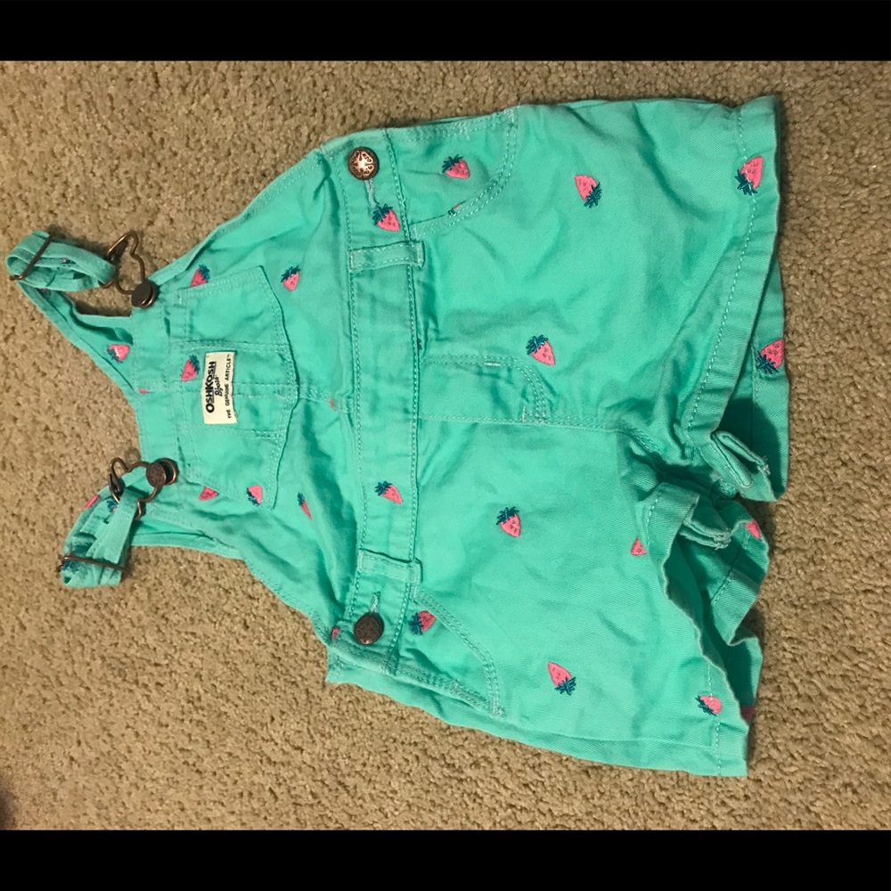 Oshkosh strawberry overalls