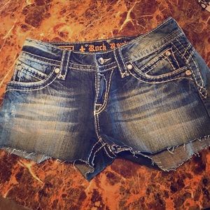 Rock Rivival shirt shorts size 29