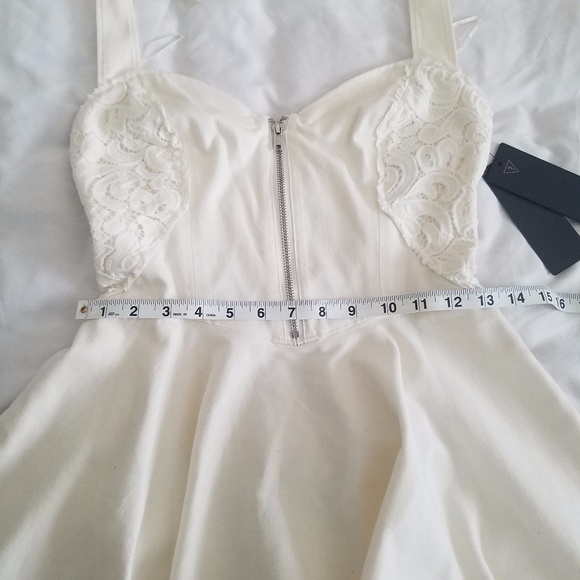 NWT Guess Mirage Ingrid Dress Denim Lace - Picture 6 of 8