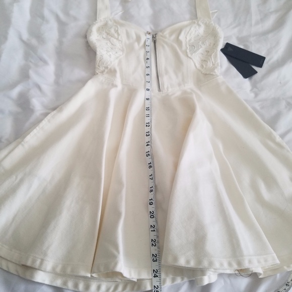 NWT Guess Mirage Ingrid Dress Denim Lace - Picture 5 of 8