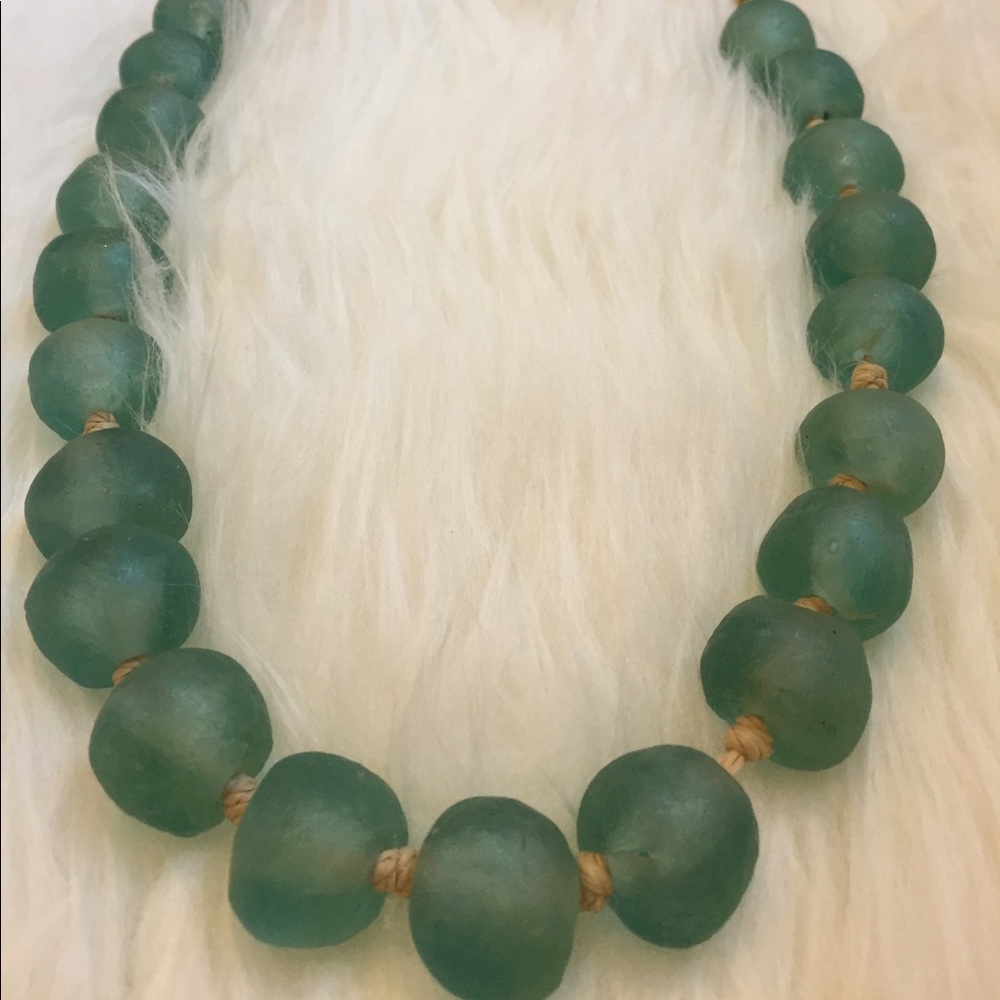 Handmade sea glass necklace