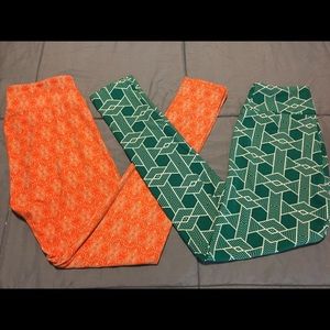 Lularoe Halloween colored Os leggings