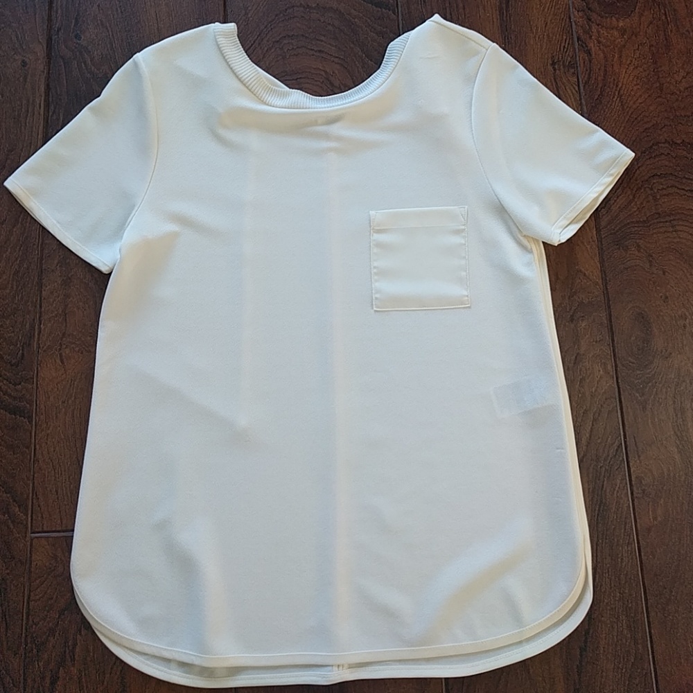 Banana Republic cream blouse