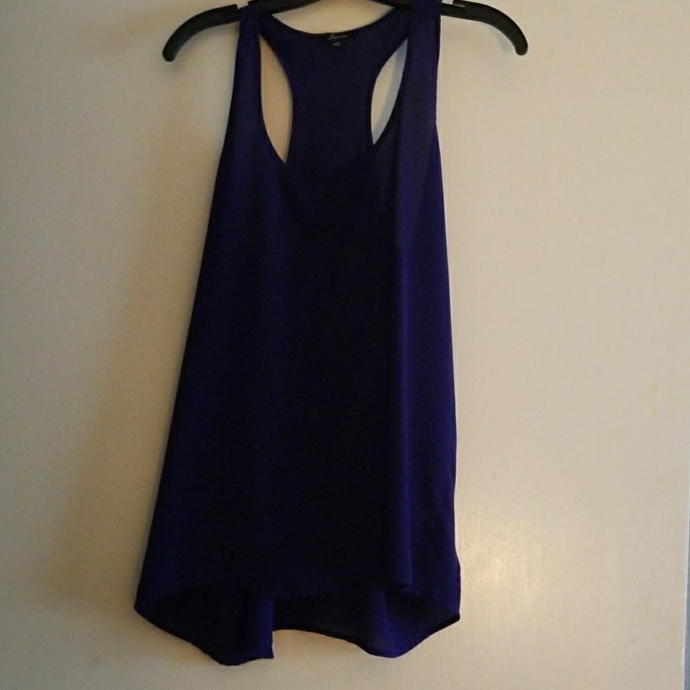 Med sheer purple tank top