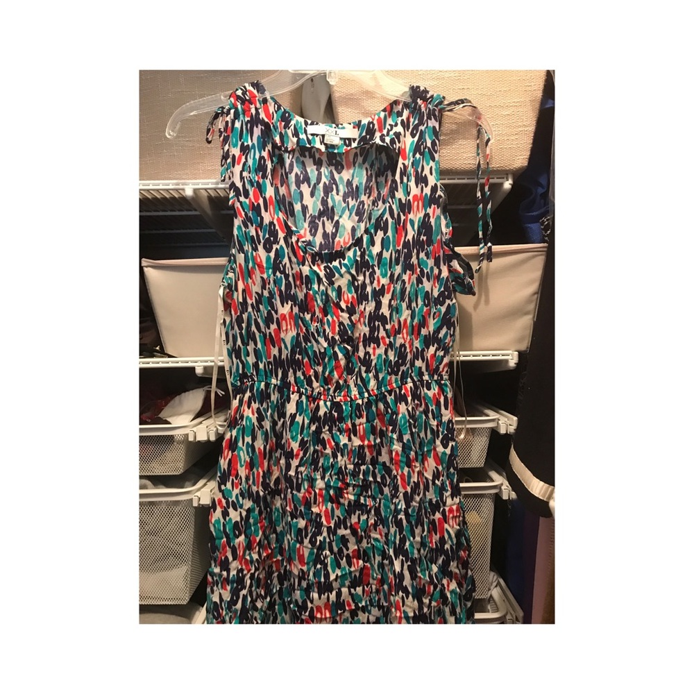 Forever 21: multicolored sleeveless dress