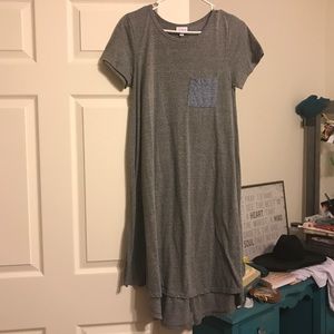 LulaRoe size small Carly Heather grey