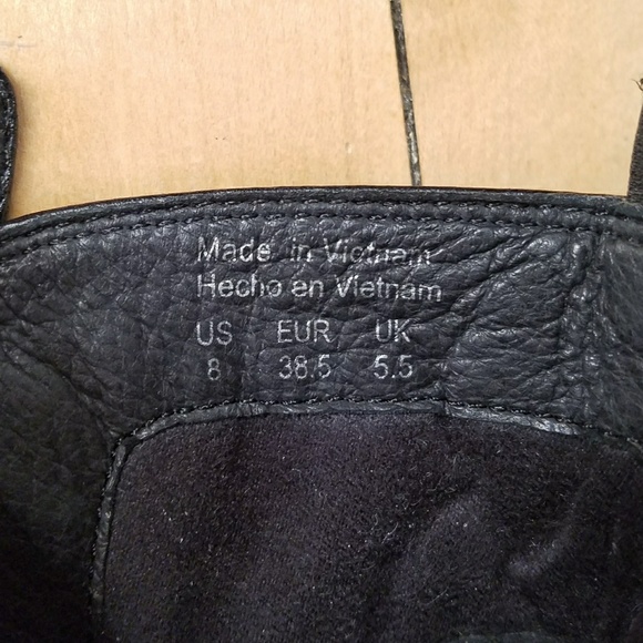 Aldo black leather ankle boots - Picture 5 of 7