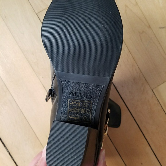 Aldo black leather ankle boots - Picture 6 of 7