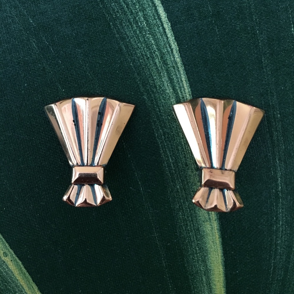 Vintage Renoir Clip on Earrings