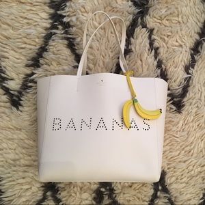 kate spade saffiano bananas tote