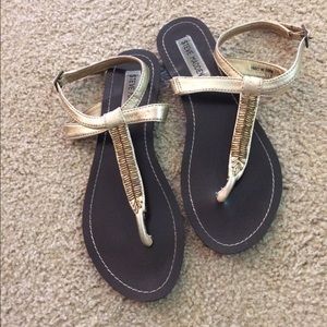 Steve Madden Size 6.5 Gold Sandals
