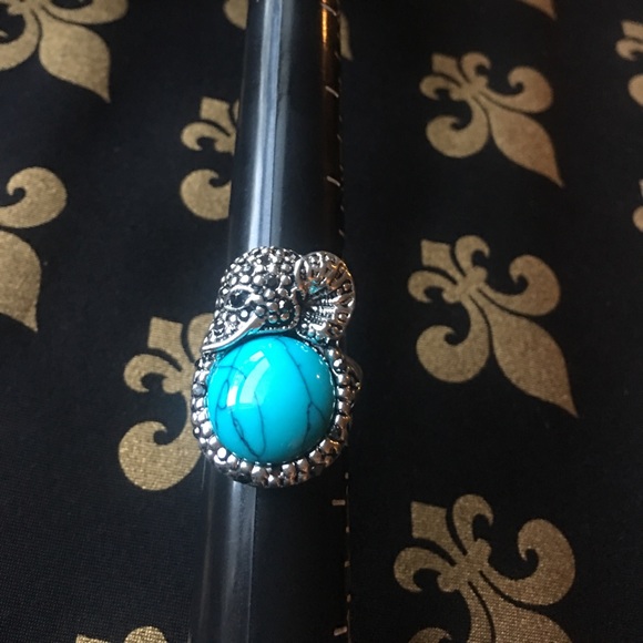 ⚜️Antique Elephant Turquoise Ring⚜️ - Picture 5 of 5