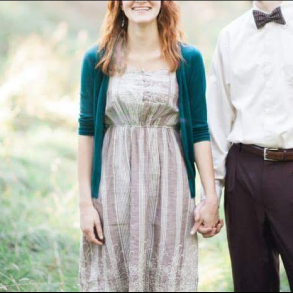 Romy Embroidered Striped Dress