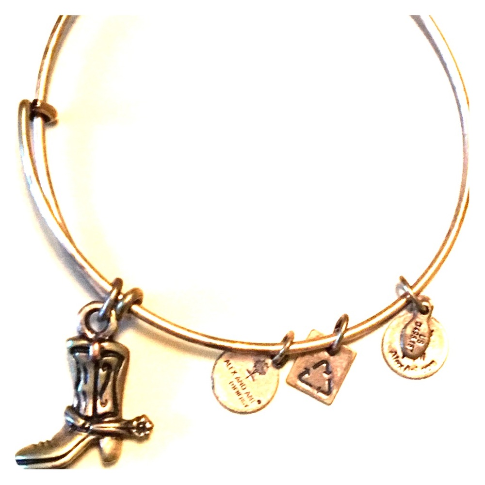 Alex and Ani Gold Cowboy Boot Bracelet