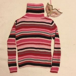 Multicolor striped turtle neck Cherokee