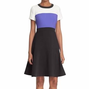 NWT Kate Spade Colorblock Crepe Flip Dress