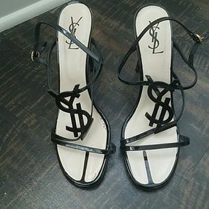 Black YSL heels Black YSL heels