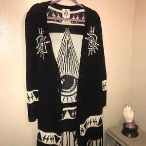 UNIF Psychic Poncho Cardigan Sweater UNIF Psychic Poncho Cardigan Sweater