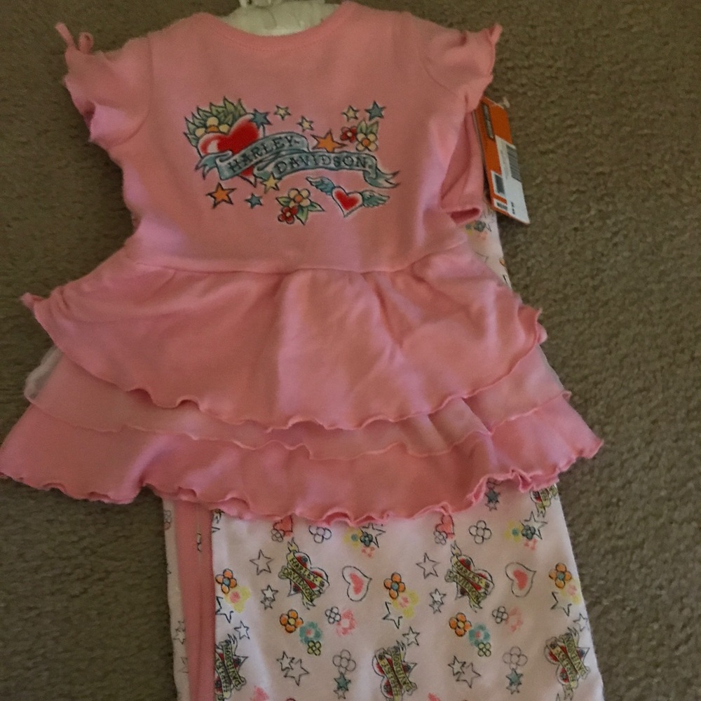 Harley Davidson girl infant dress blanket