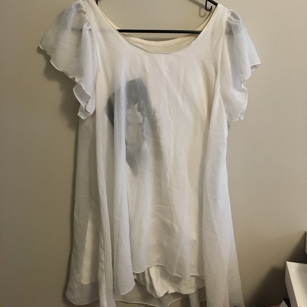 S. DEER chiffon blouse