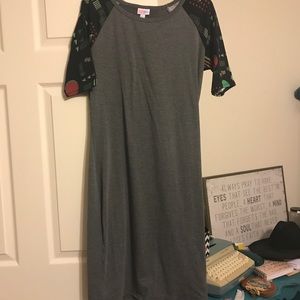 LulaRoe grey Julia size large