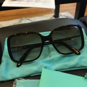 Tiffany & Co. brown tortoise sunglasses