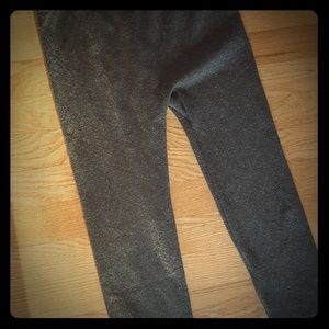 Thick shimmery olive green leggings size small