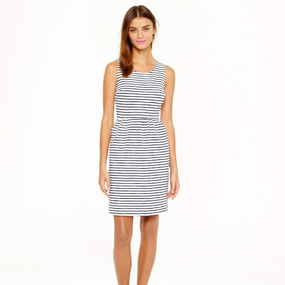 J.Crew Stripe Zipper Dress