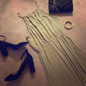 FINAL SALE ! Pale Green Maxi Dress
