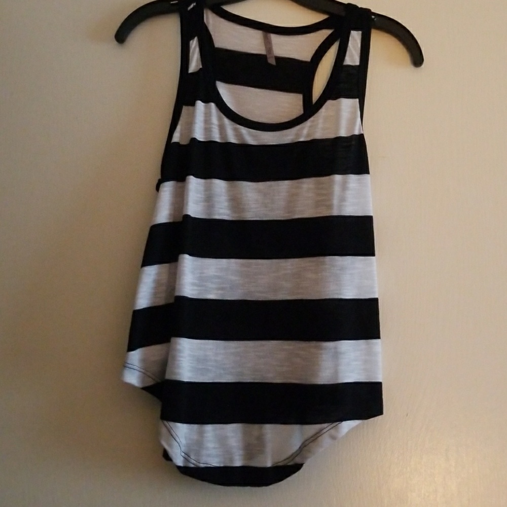 Black and white tank top