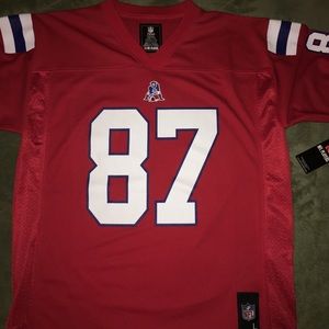 NWT New England Patriots Gronk jersey.