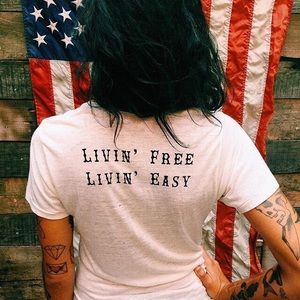 Born a Bad Seed livin free livin easy tee