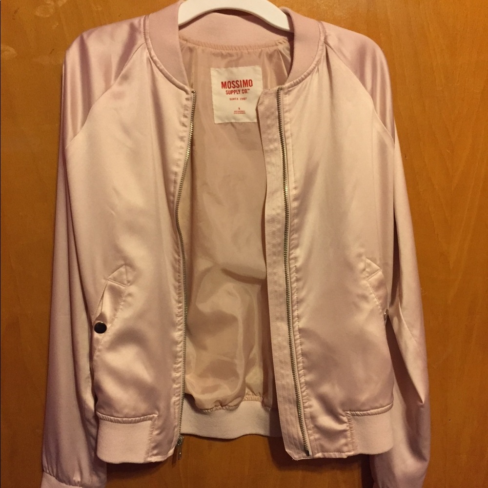 light pink bomber