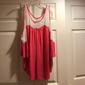 Blouse with shoulder cut outs