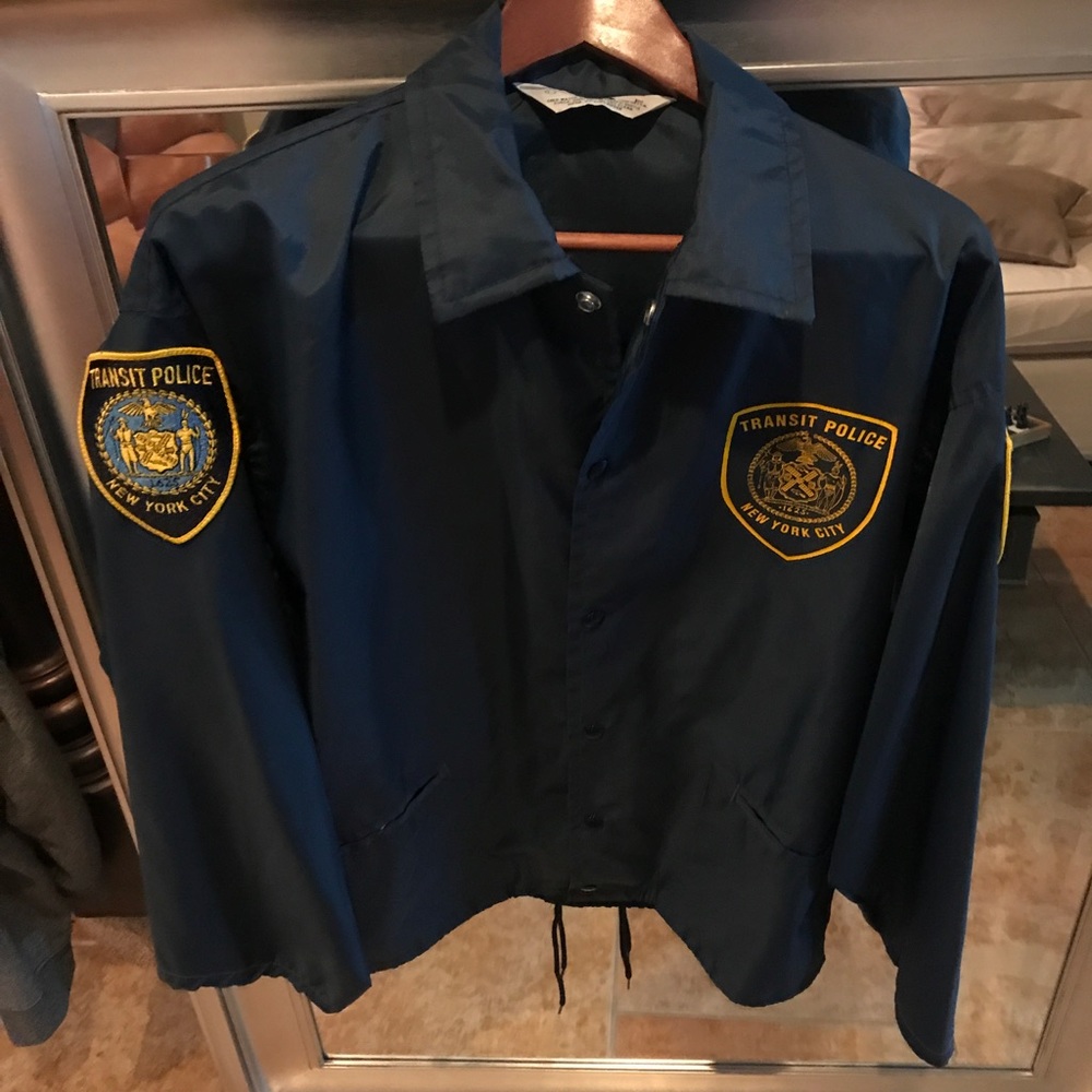 Super Rare Vintage NYC Transit Police Windbreaker