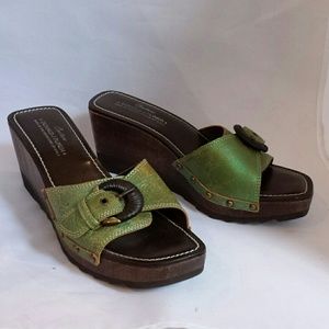 Donald J. Pliner Wind Leather Platform Sandals