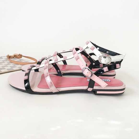 Shoes - 🌷Pink Pastel Multi Color Studded Gladiator Sandal