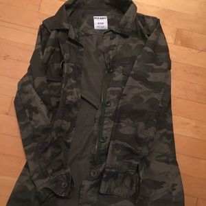 Green camouflage jacket / heavy shirt