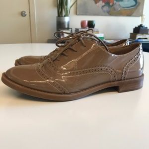 Franco Sarto - Tan Patent Oxfords