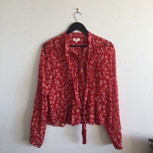 Levi's red blouse - small