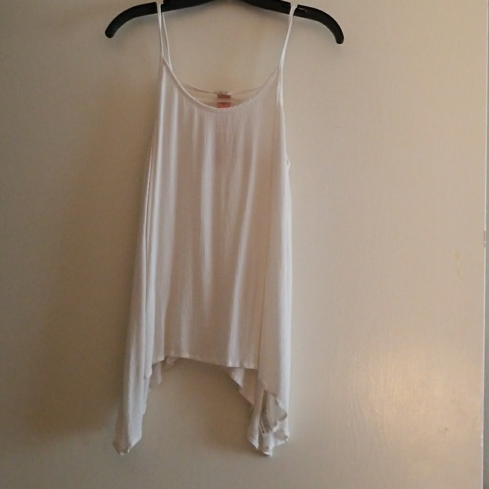 Cream boho tank