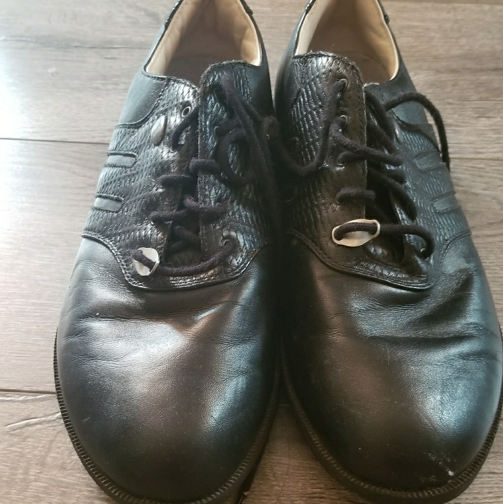 Adidas gold shoes with plenty of life