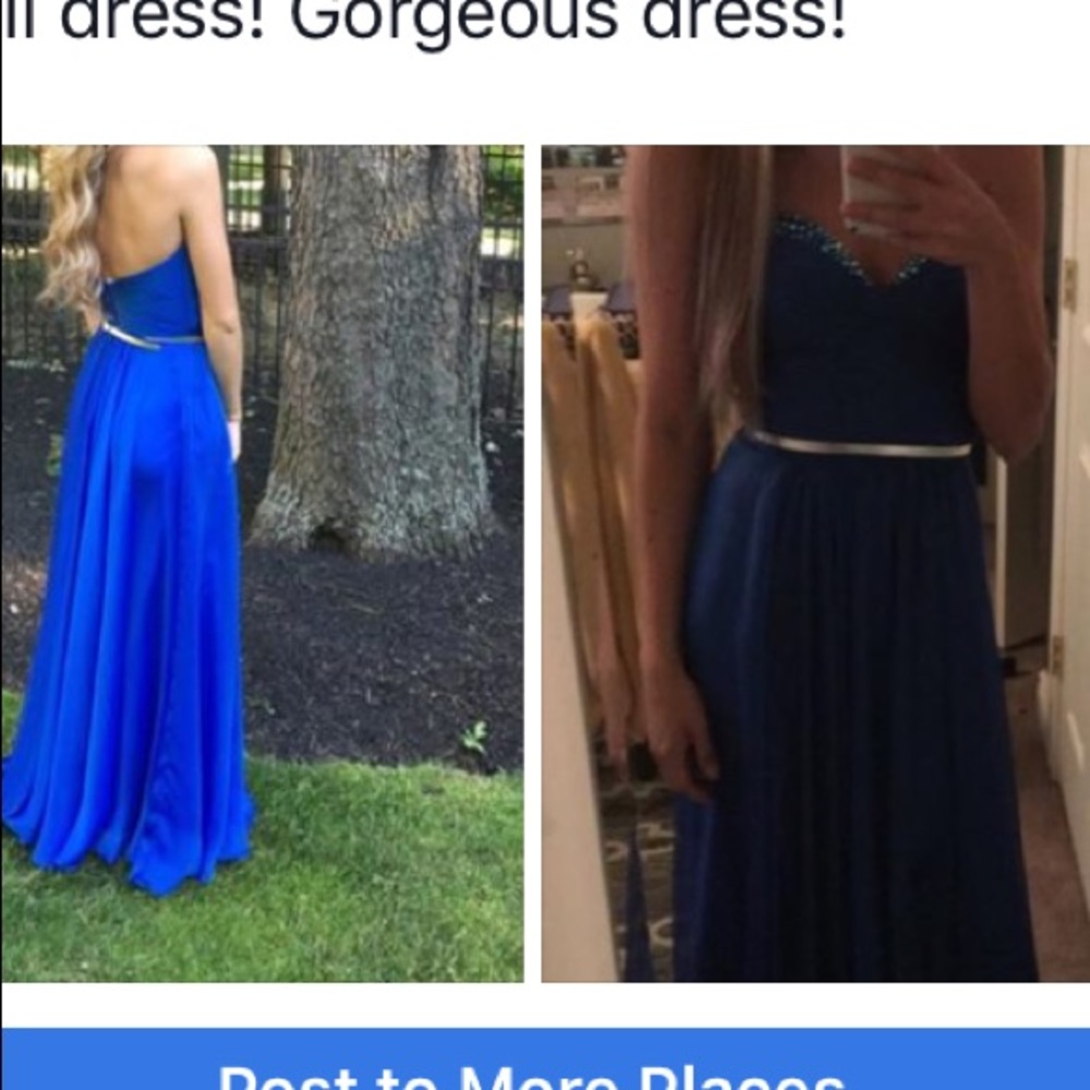 Blue gown