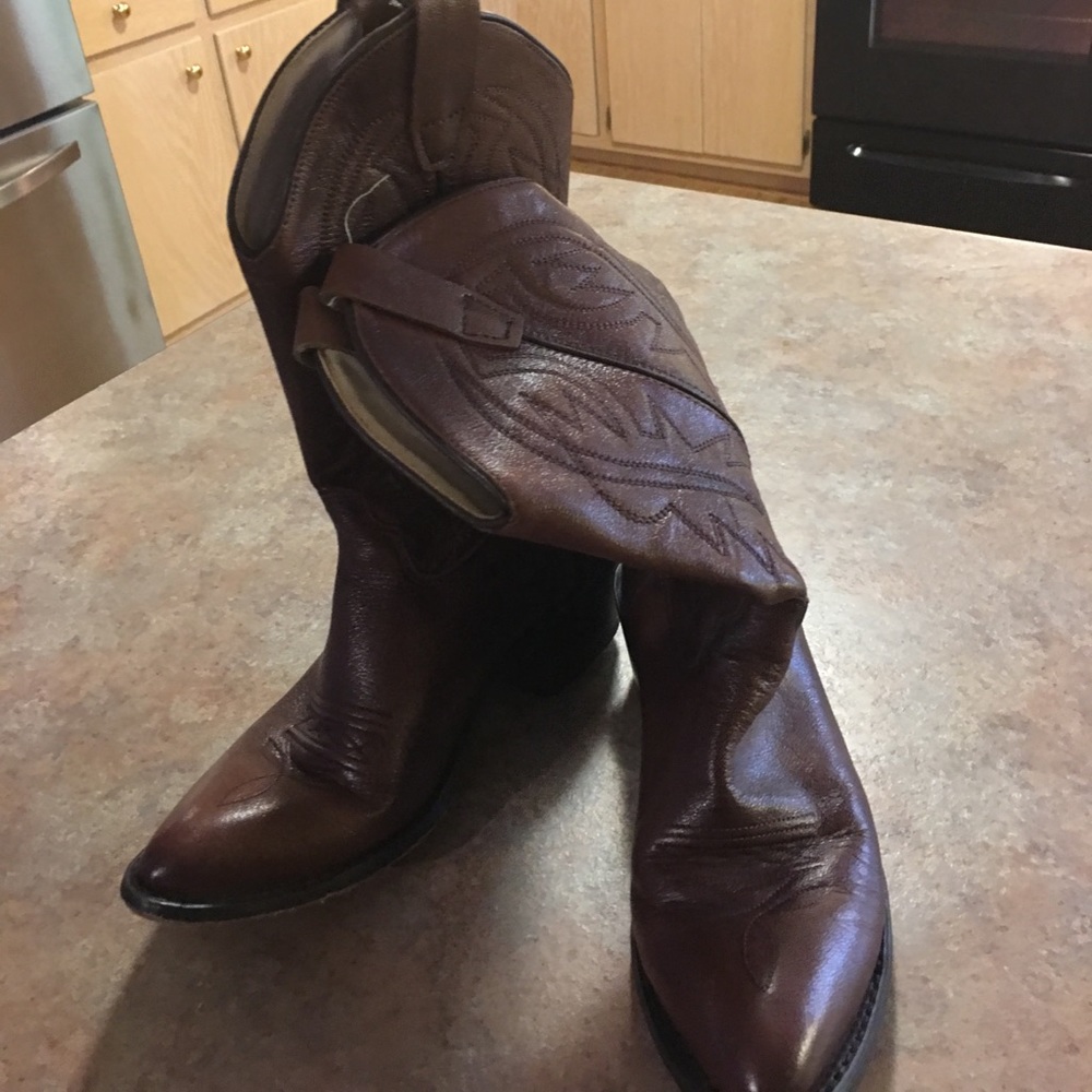 Leather Western boots
