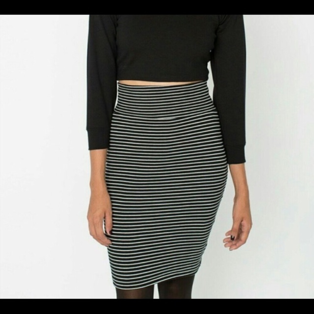 bomb Striped American Apparel skirt