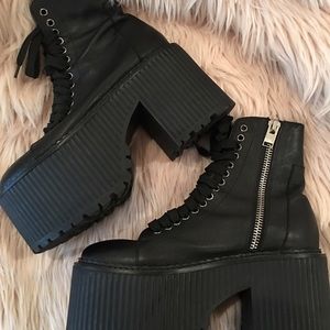 Unif Era Boot Black Platform 10