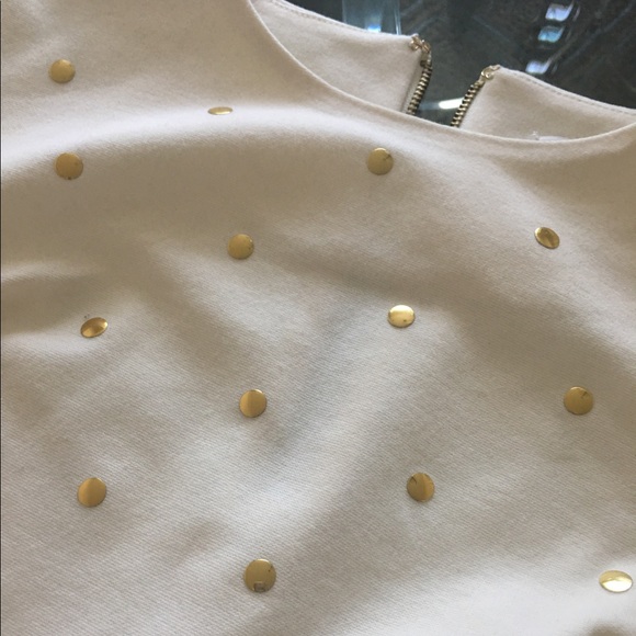 ✨Michael Kors Cream Top W/ Gold Stud Detail✨ - Picture 6 of 6