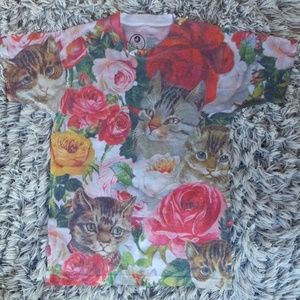 Cat and Rose Shirt