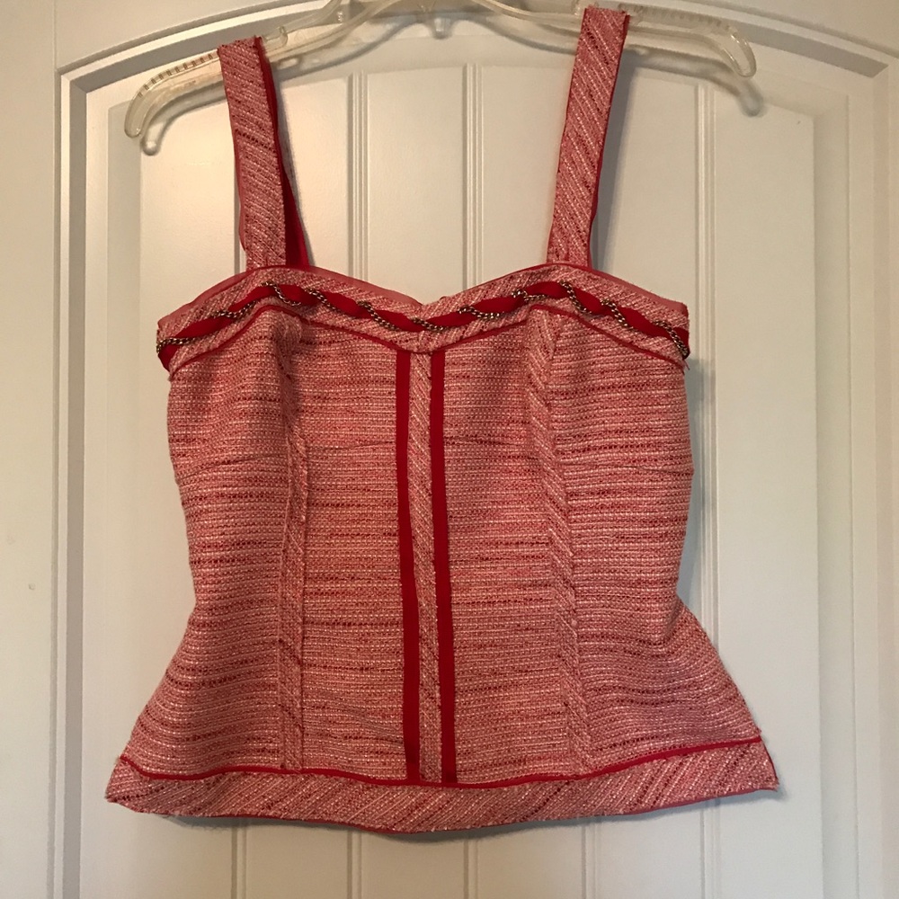 Tweed sweetheart bustier